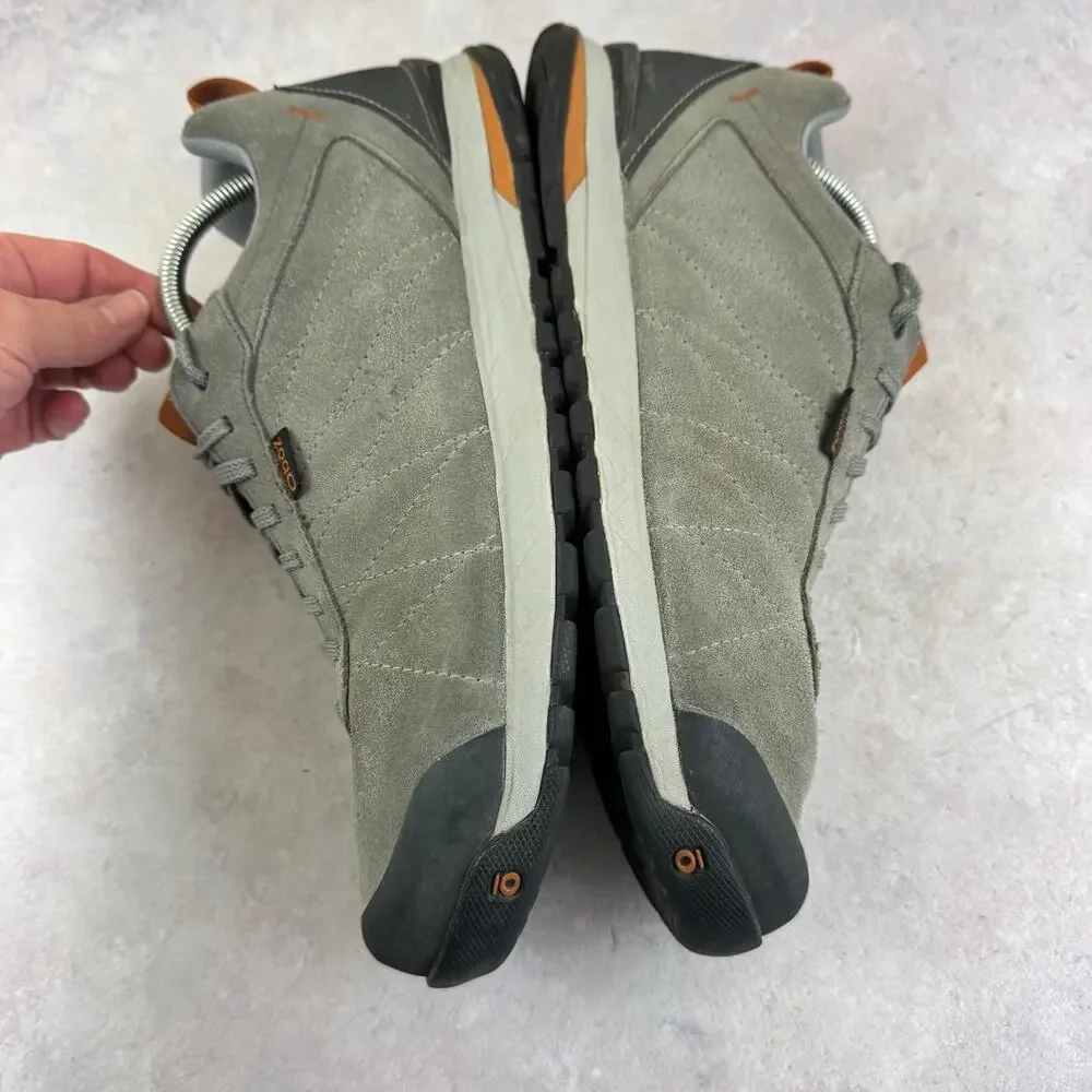Oboz Bozeman Low Gray Suede Leather Hiking Trail Shoes Mens Size US 11.5